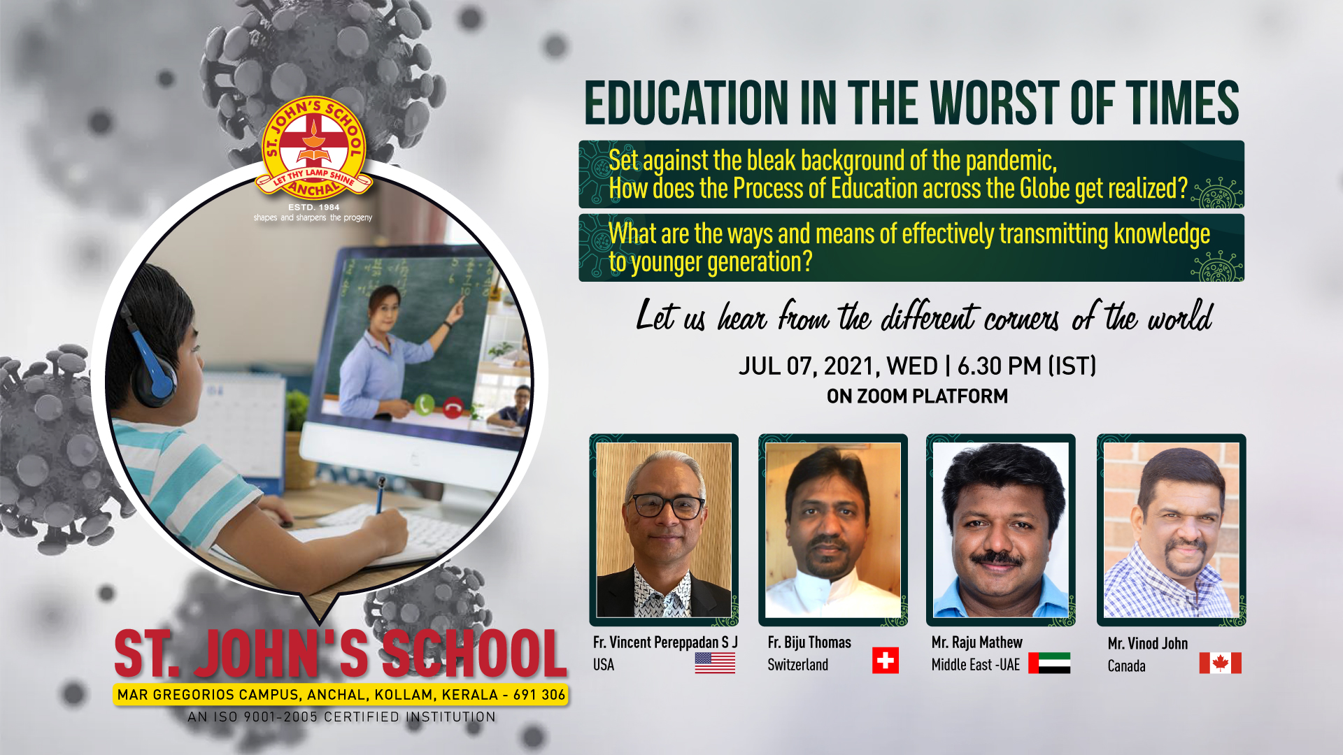 Education in the worst of times – Let us hear from the different corners of the world